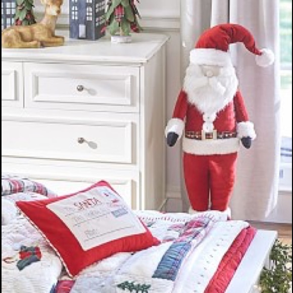 Pottery Barn Kids Large Standing Velvet Santa Claus Holiday Decor 🎅🏻🎁🎄 - Picture 2 of 11